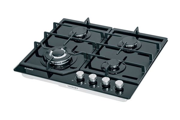 Anafe JAMES 4 Hornallas Vidrio Negro en AndaTienda