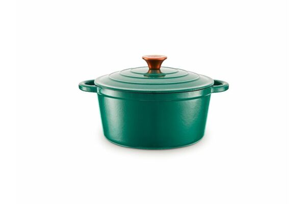Cacerola de Hierro Esmaltado TIENDA CASA Verde 24 cm en AndaTienda