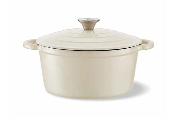 Cacerola de Hierro Esmaltado TIENDA CASA Blanca 24 cm en AndaTienda